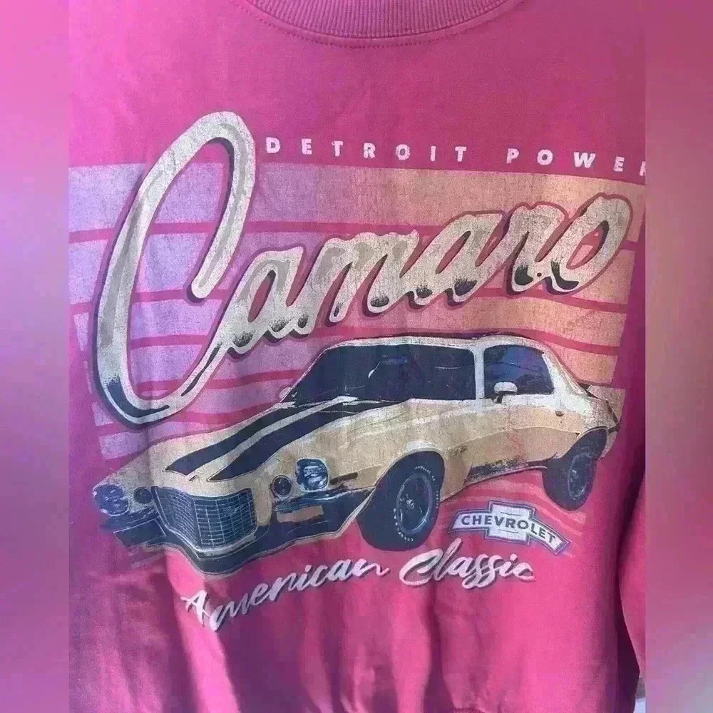 GM Official Camero Graphic lightweight Sweatshirt Size Large vintage style - Picture 2 of 4